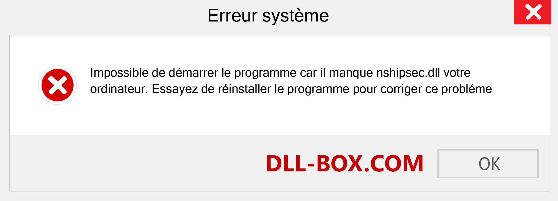 Le fichier nshipsec.dll est manquant ?. Télécharger pour Windows 7, 8, 10 - Correction de l'erreur manquante nshipsec dll sur Windows, photos, images